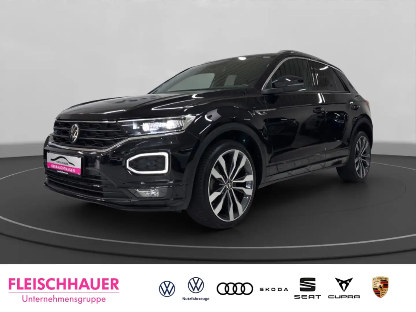 Volkswagen T-Roc Sport 1.5 l TSI LED+PANO+ACC+NAVI+RFK+SHZ+VC+DAB Schwarz - 1
