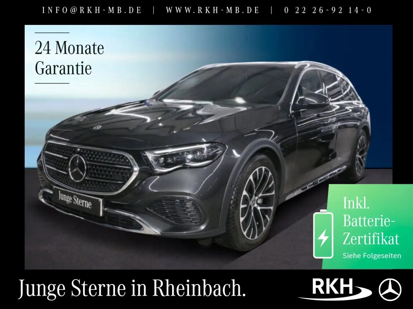 Mercedes-Benz E 300 E 300 de 4M T-Mod All-Terrain Pano/360°/Distron Grau - 1