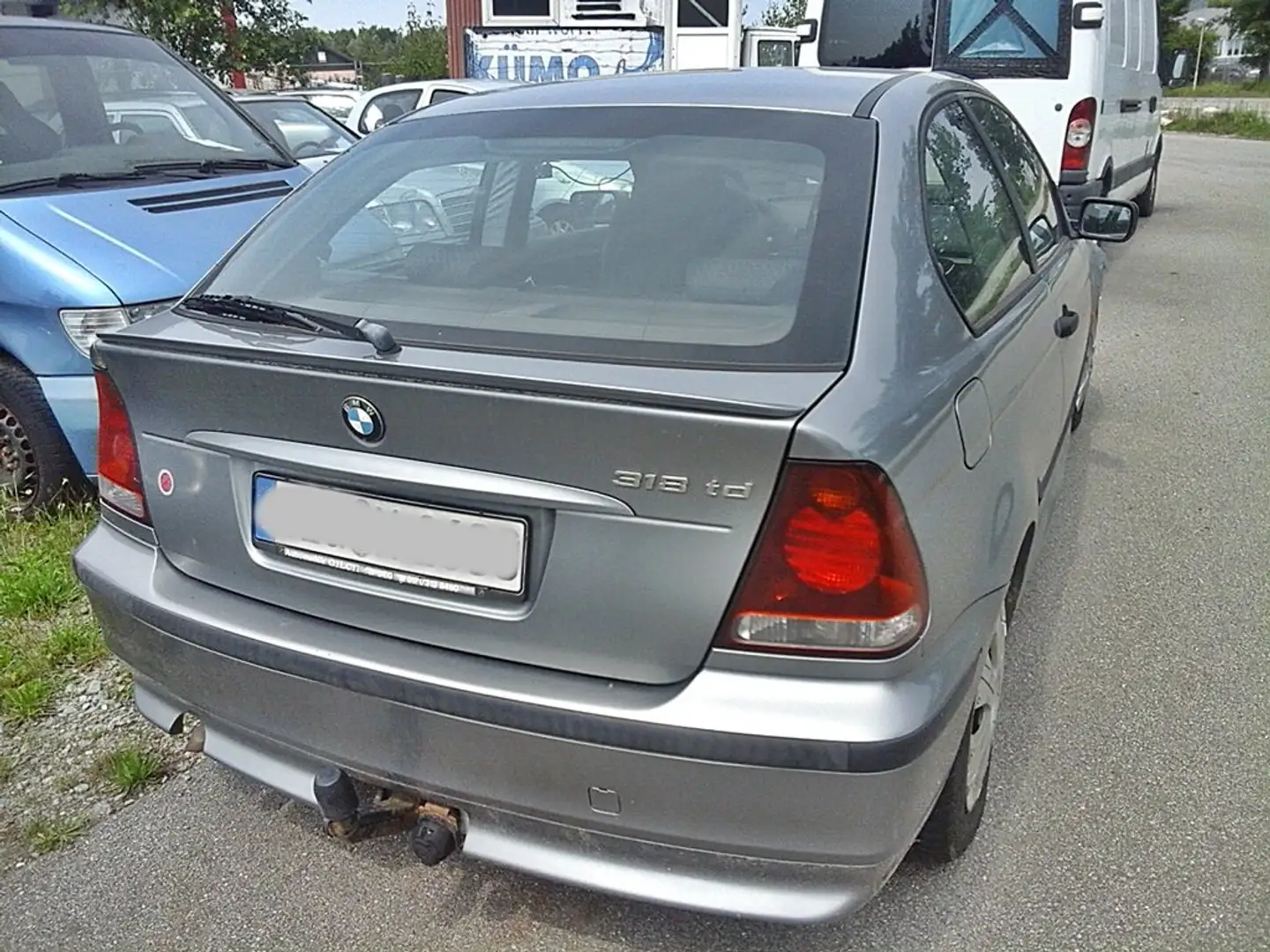 BMW 318 318td Compact/met+NAVI+Klima+Holz /TÜV/ mit AHK Grigio - 2