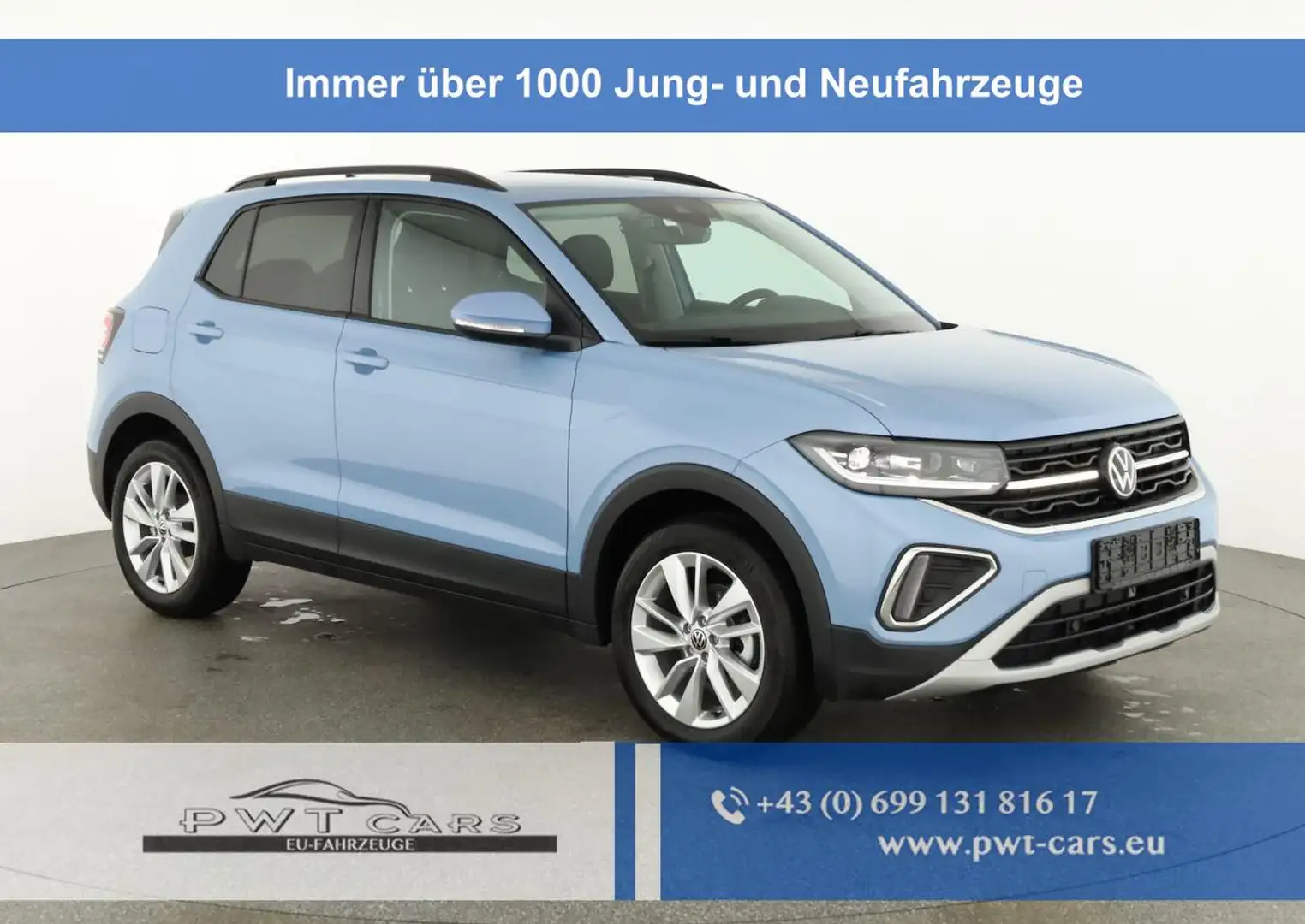 Volkswagen T-Cross 1.0 TSI 85 kW Life DSG Life, AHK, IQ.Light, Kam... Blau - 1