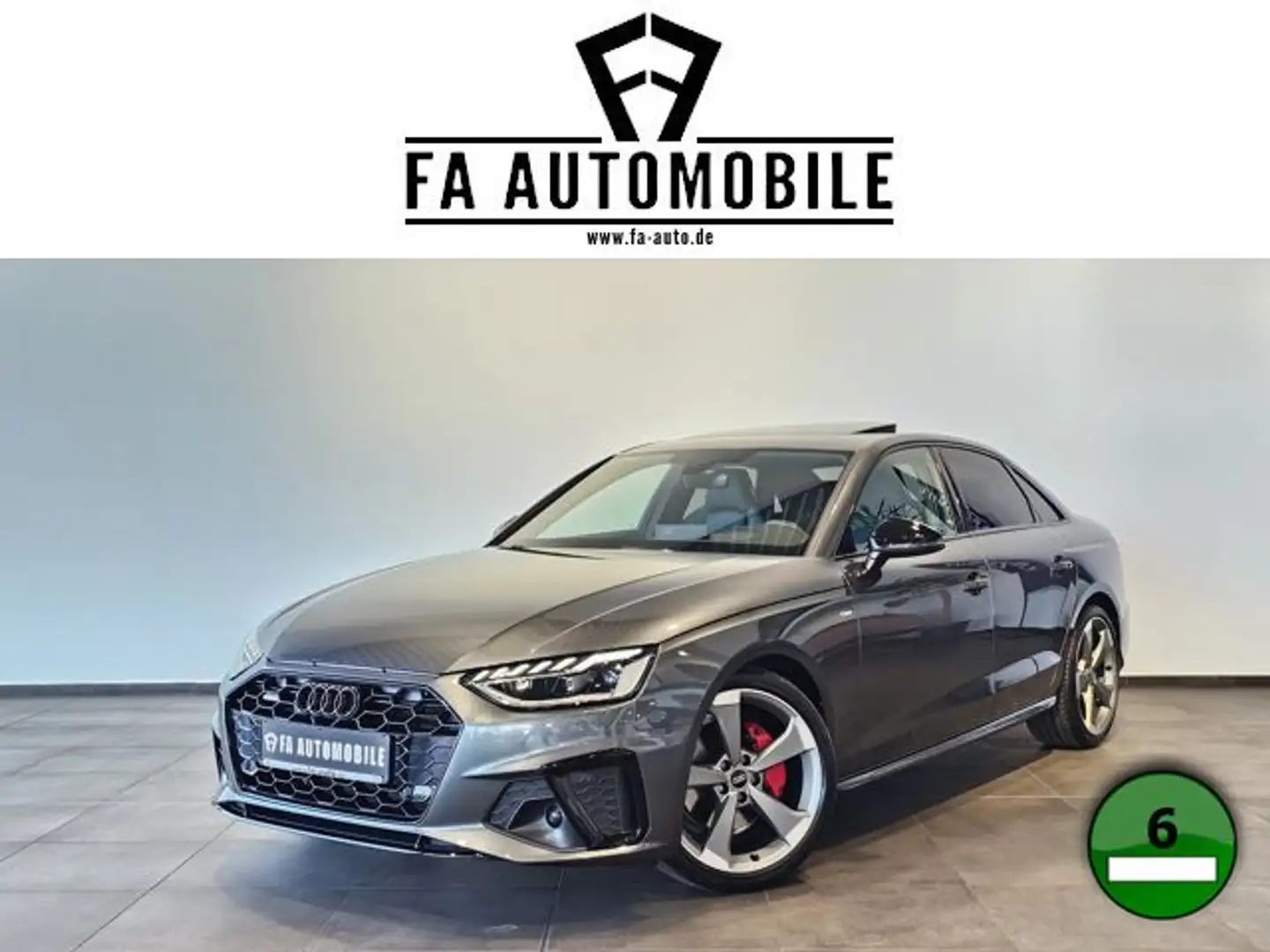 Audi A4 40 TDI 2x S Line Kamera Head Up Leder 19 Zoll Grau - 1
