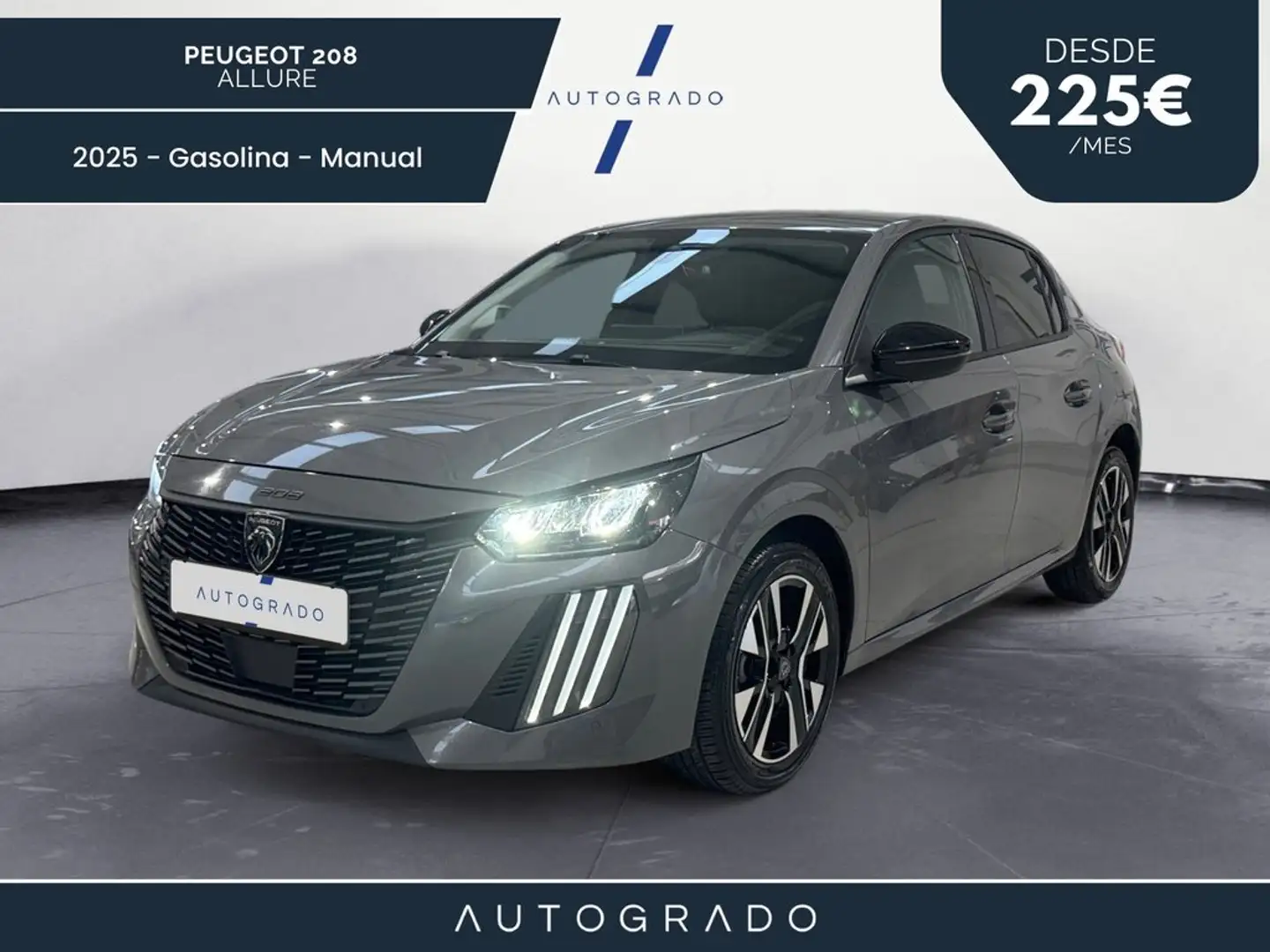 Peugeot 208 Allure Gasolina 100 S&S 6 Vel. MAN Grau - 1