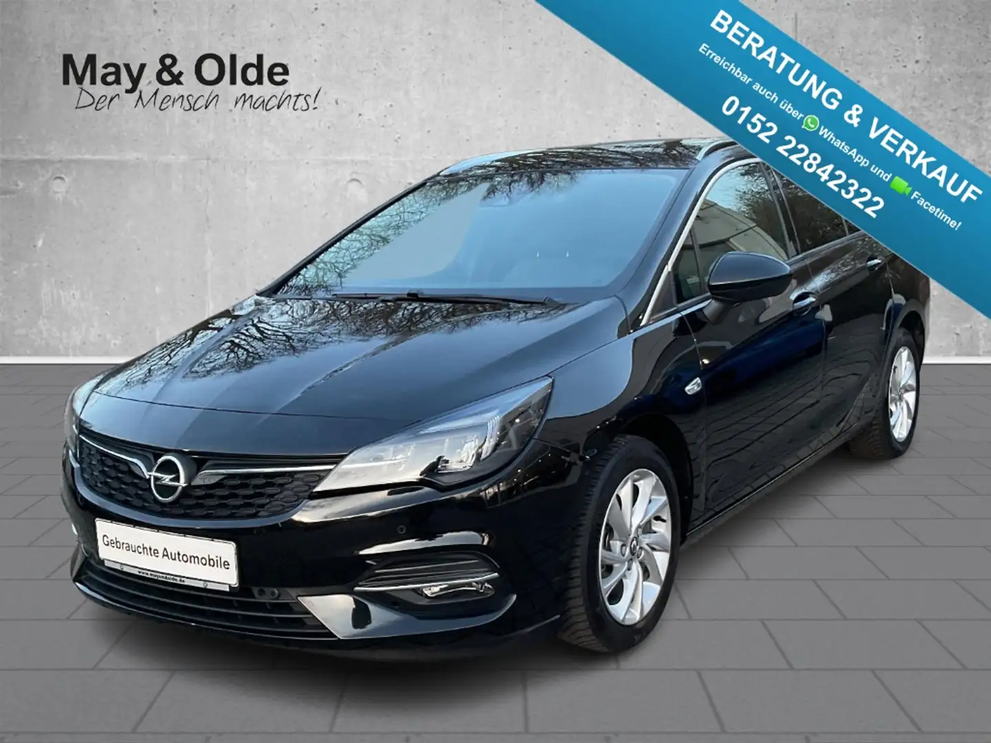Opel Astra K Turbo Sports Tourer Navi LED RFK PDC Schwarz - 1