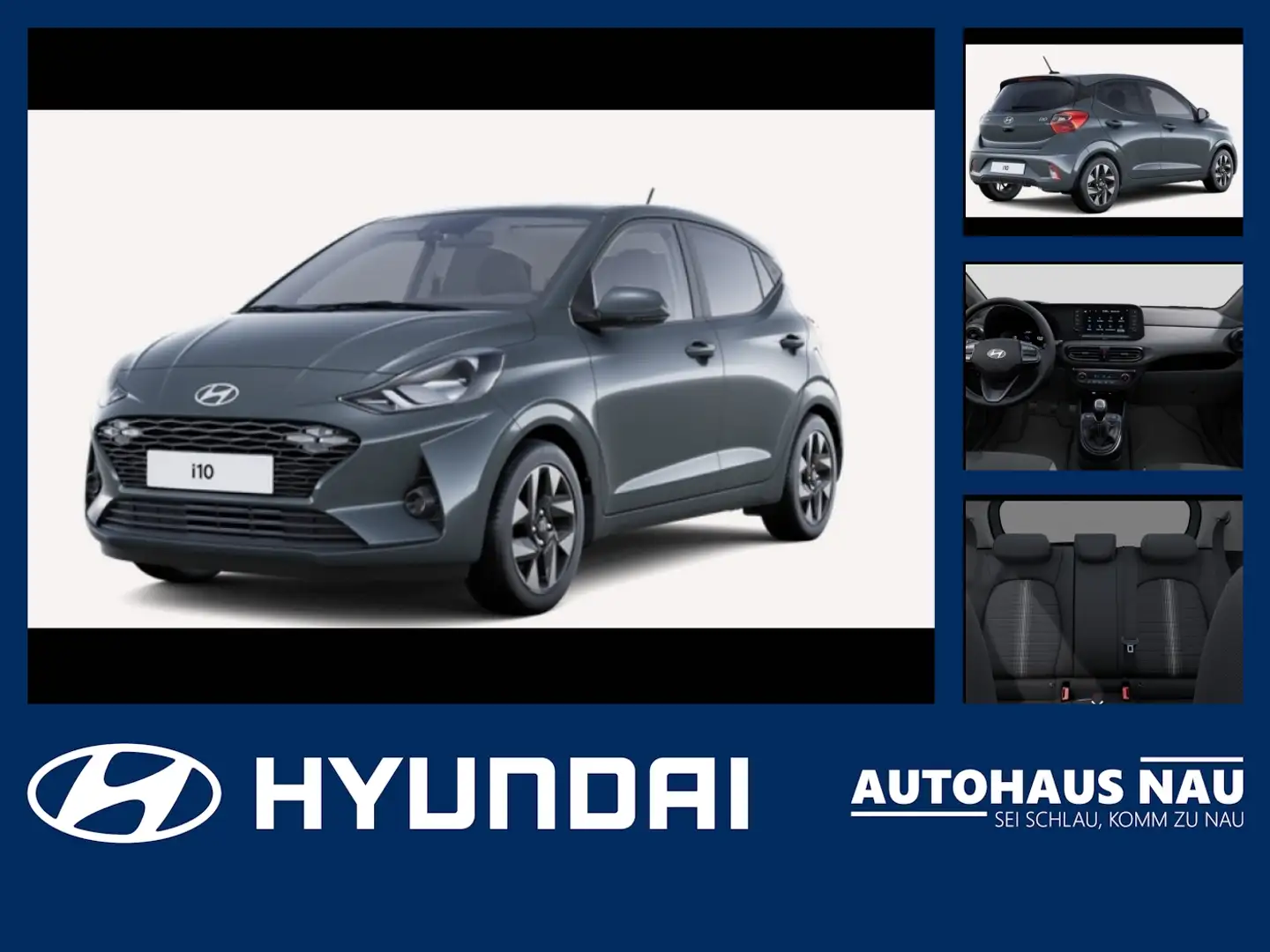 Hyundai i10 1.2 Trend Inkl. Inspektionspaket Big Deal Grau - 1