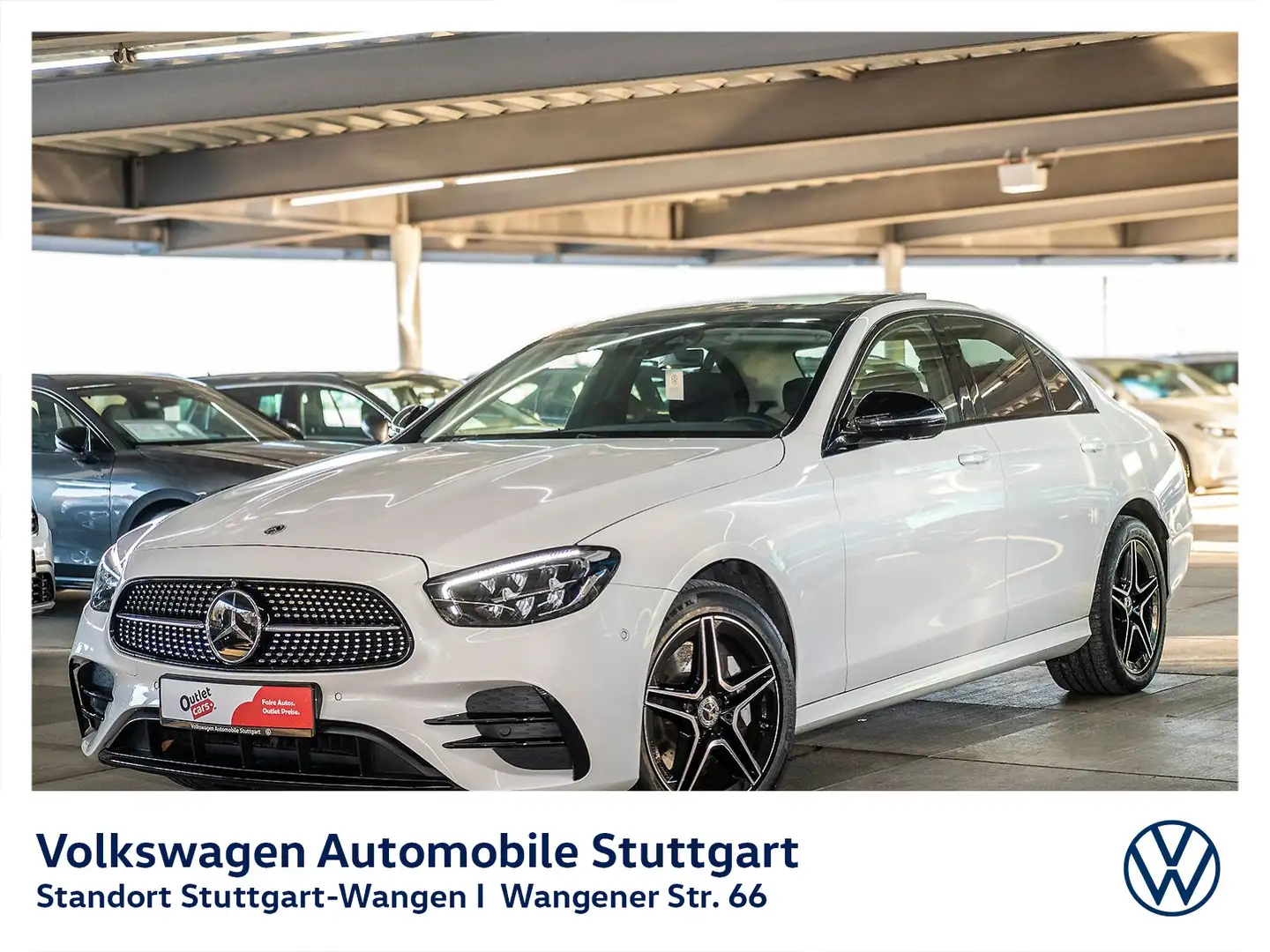 Mercedes-Benz E 300 de AMG-Line Navi Pano Kamera AHK LED Weiß - 1