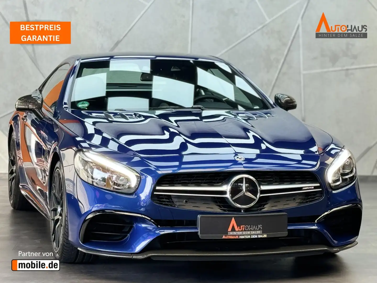 Mercedes-Benz SL 63 AMG SL 63 AMG  5.5 V8|KERAMIK|B&O|MAGICSKY|CARBON| Blauw - 1