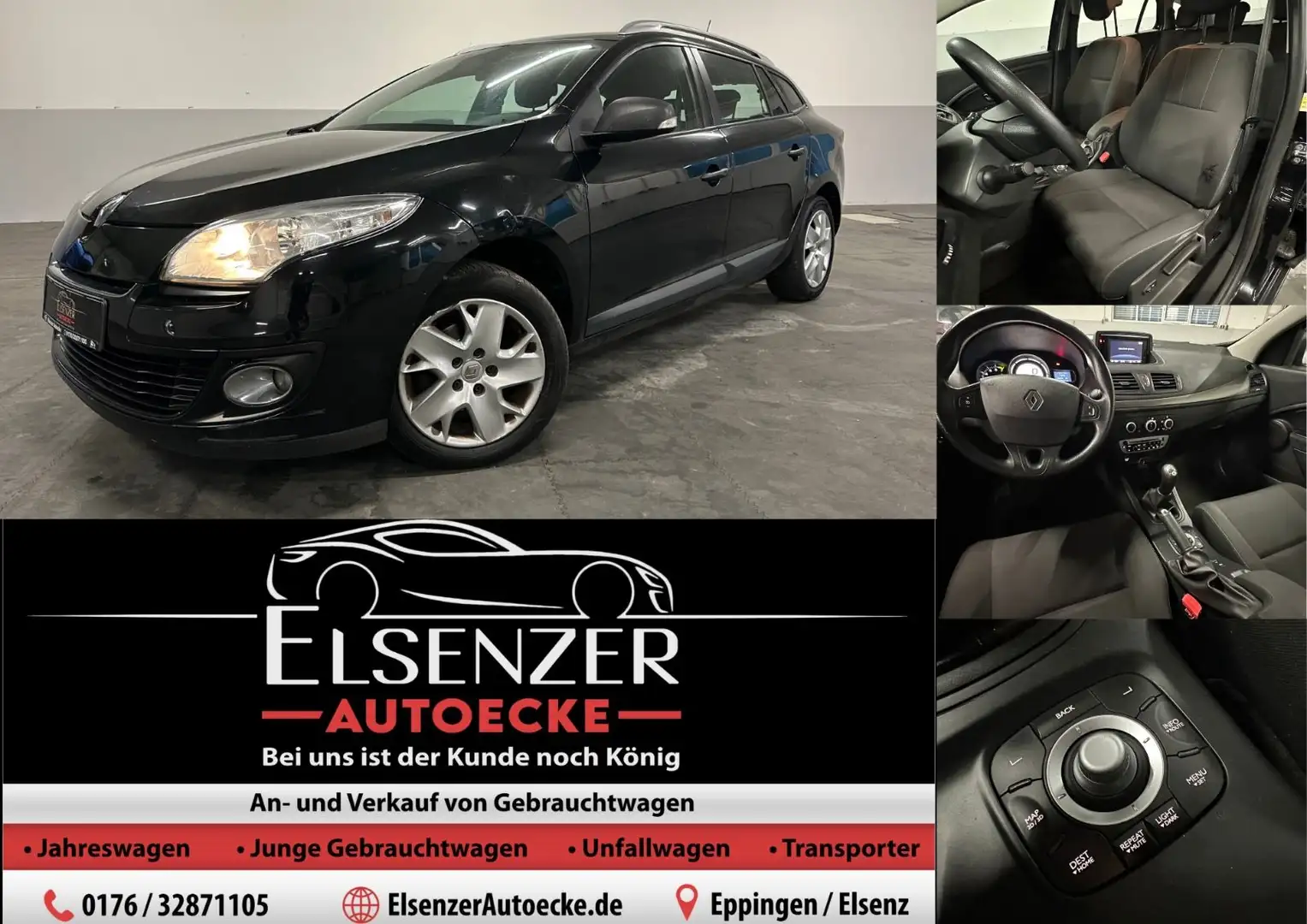 Renault Megane III Grandtour TomTom Edition#Sitzheizung Schwarz - 1