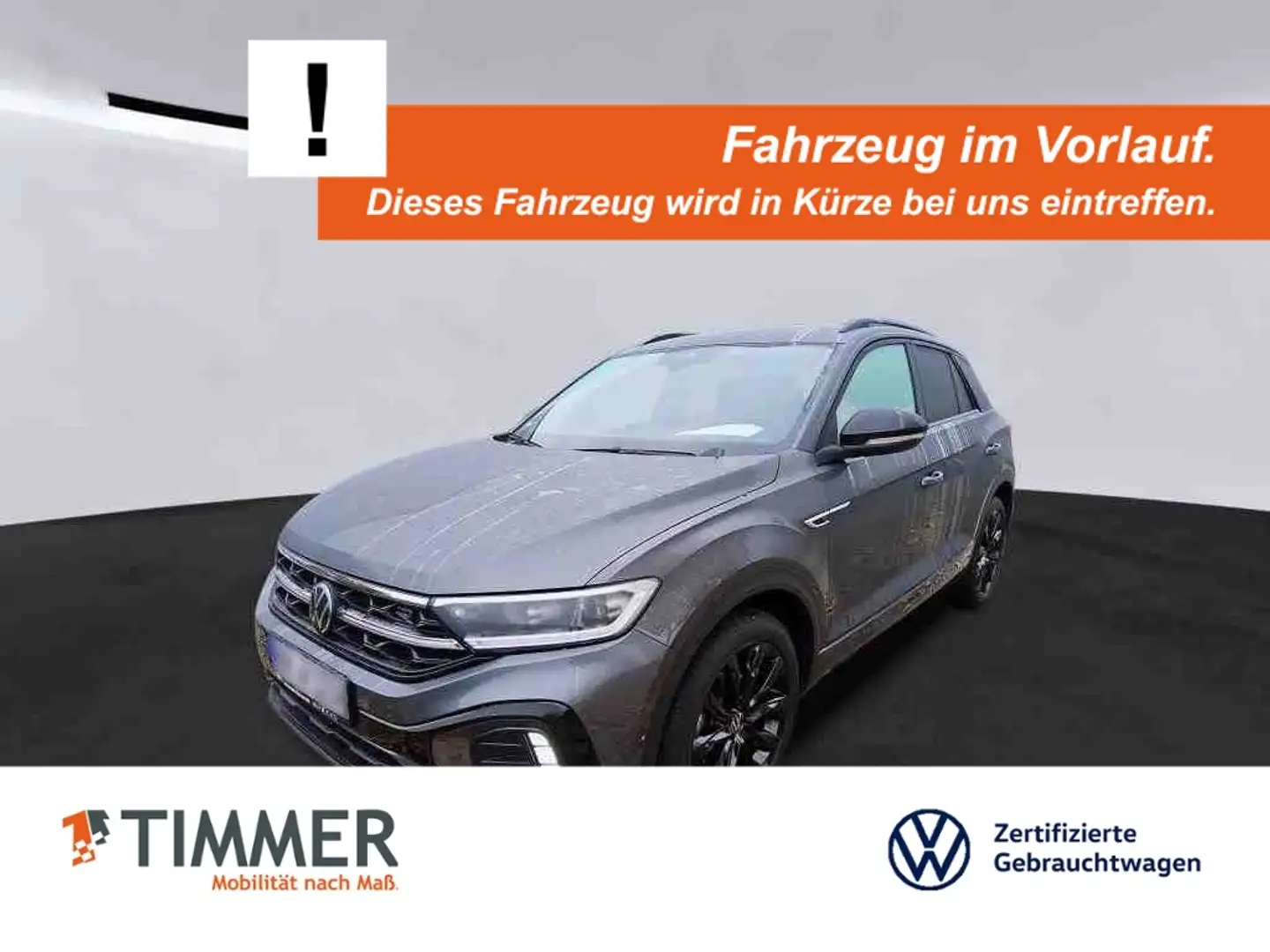 Volkswagen T-Roc 1.5 TSI DSG R-LINE BLACK STYLE +AHK +IQ.LIGHT +AC Grau - 1
