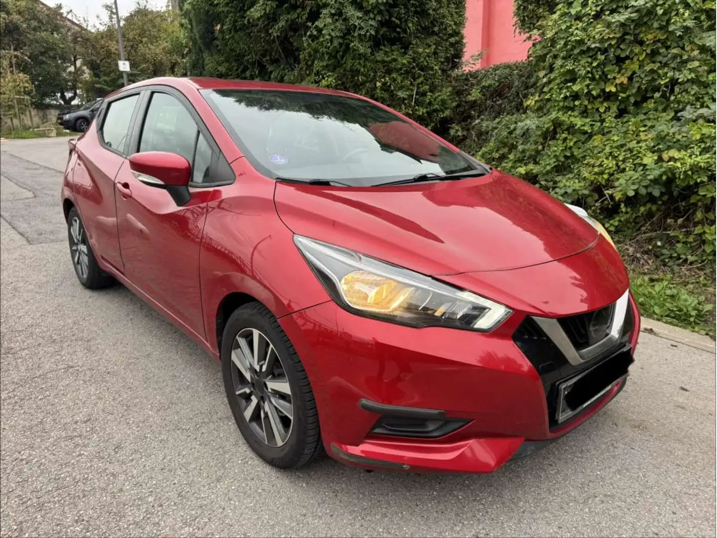 Nissan Micra 1.0 Essence BOSE-CAMERA-NAVI 79.000km Rouge - 1