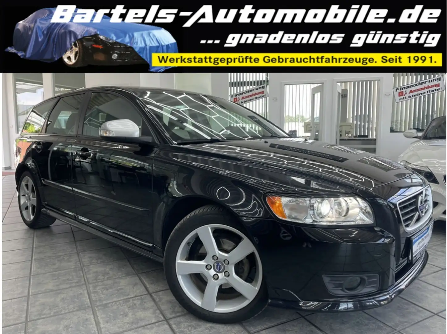 Volvo V50 D2 R-Design Pro Edition, 1.Hand, Leder, Navi Negro - 1