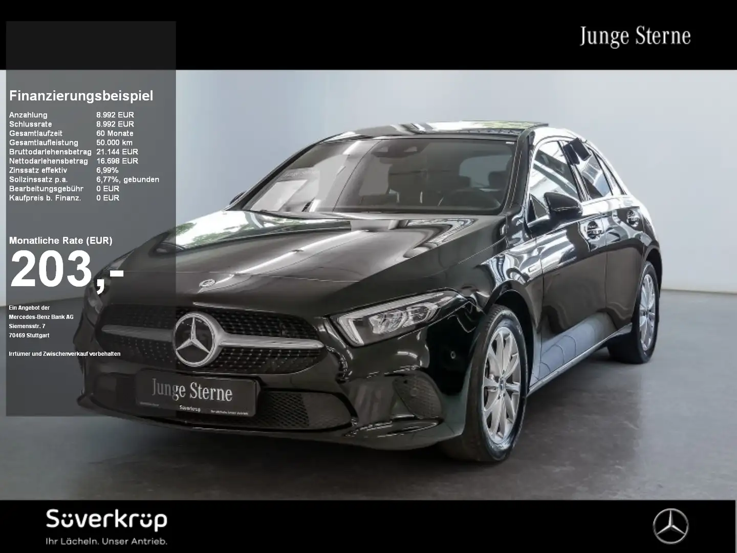 Mercedes-Benz A 250 e PROGRESSIVE SPUR PANO KAMERA PDC SHZ Schwarz - 1