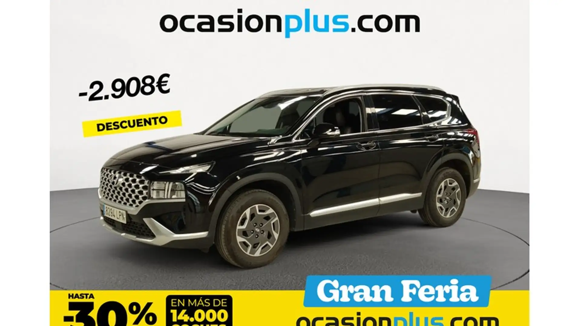 Hyundai SANTA FE 1.6TGDI HEV Maxx 7pl 2WD 6AT Zwart - 1