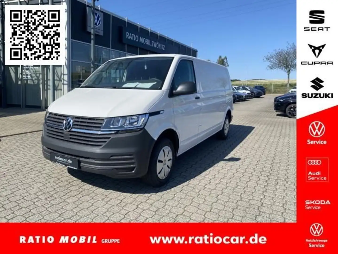 Volkswagen T6 Transporter T6.1 TRANSPORTER KASTEN LR 2.0 TDI LANGER RADST. Weiß - 1