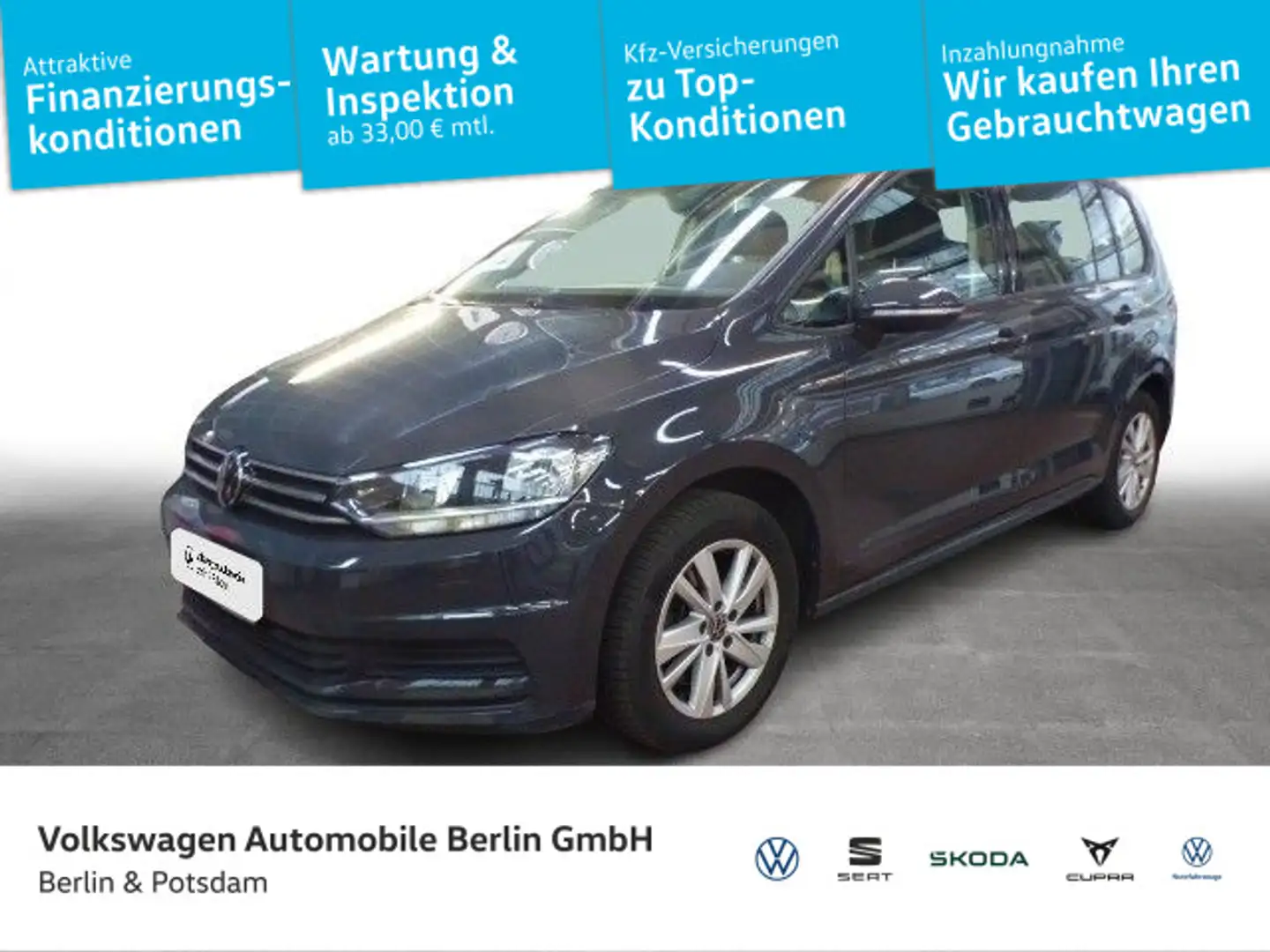 Volkswagen Touran 1.5 TSI Comfortline ACC Sitzhzg PDC Grau - 1