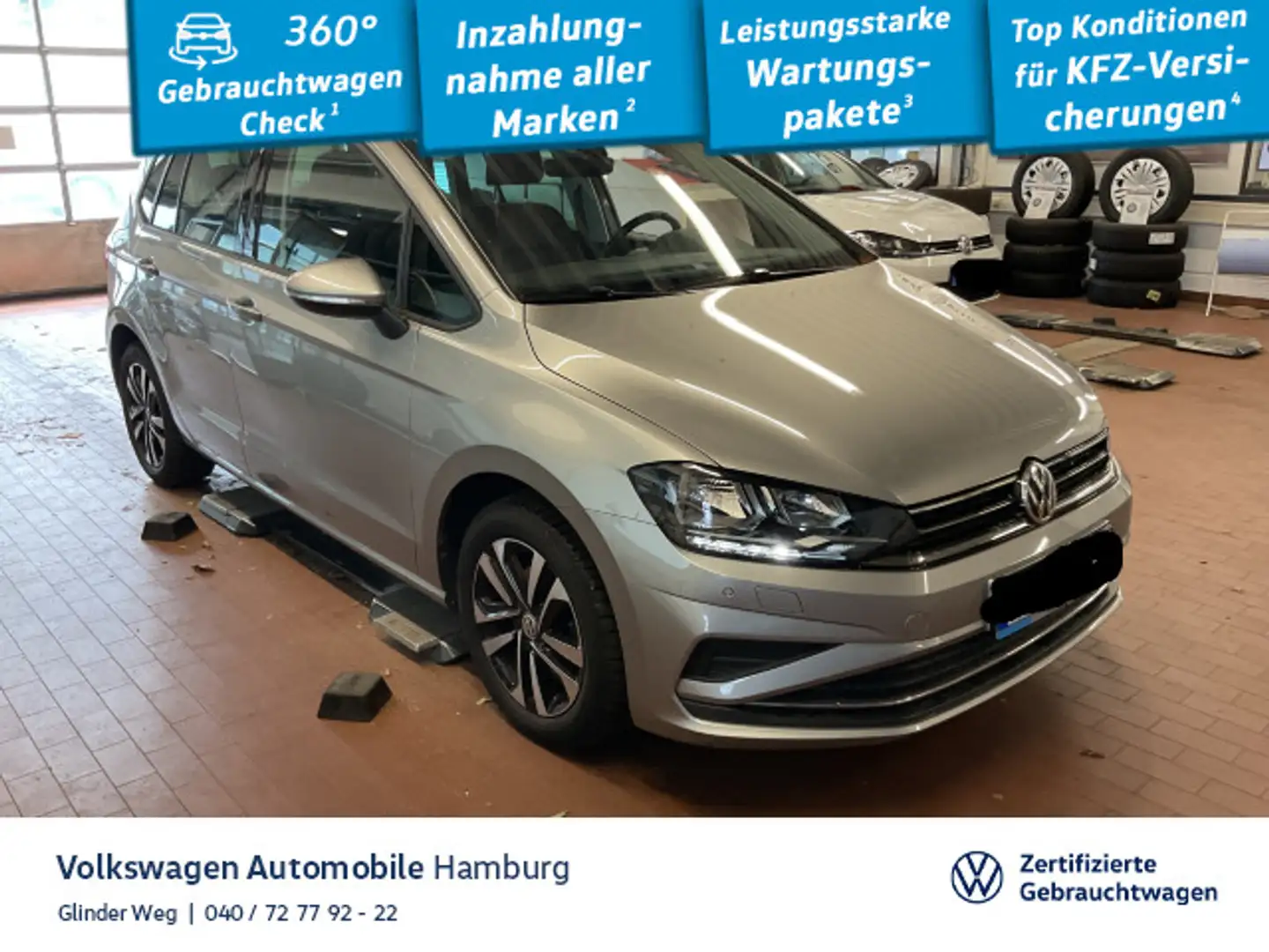 Volkswagen Golf Sportsvan Golf VII Sportsvan 1.0 TSI Ganzjahresreifen Navi Grau - 1