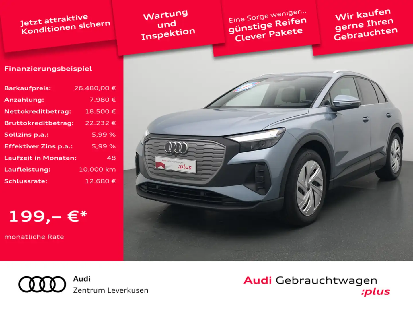 Audi Q4 e-tron LED SHZ LENKRADHZ APP CONNECT NAVI ACC Schwarz - 1