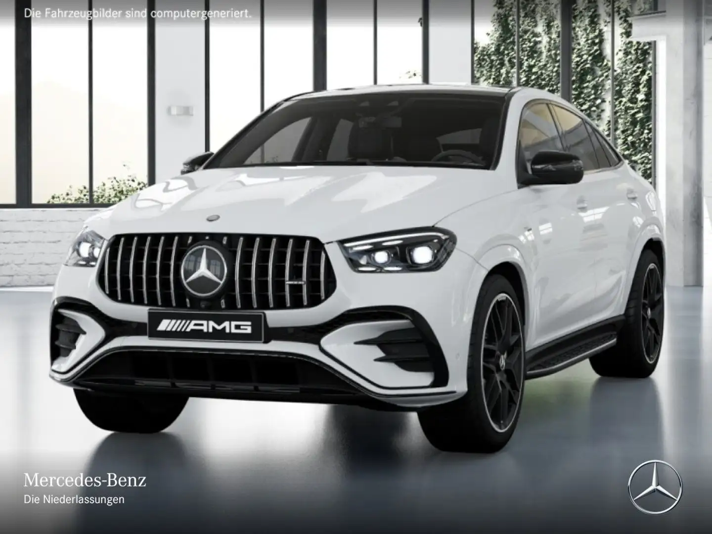 Mercedes-Benz GLE 53 AMG GLE 53 HYBRID Coupé 4M NIGHT+PANO+360+AHK+CARBON Weiß - 2