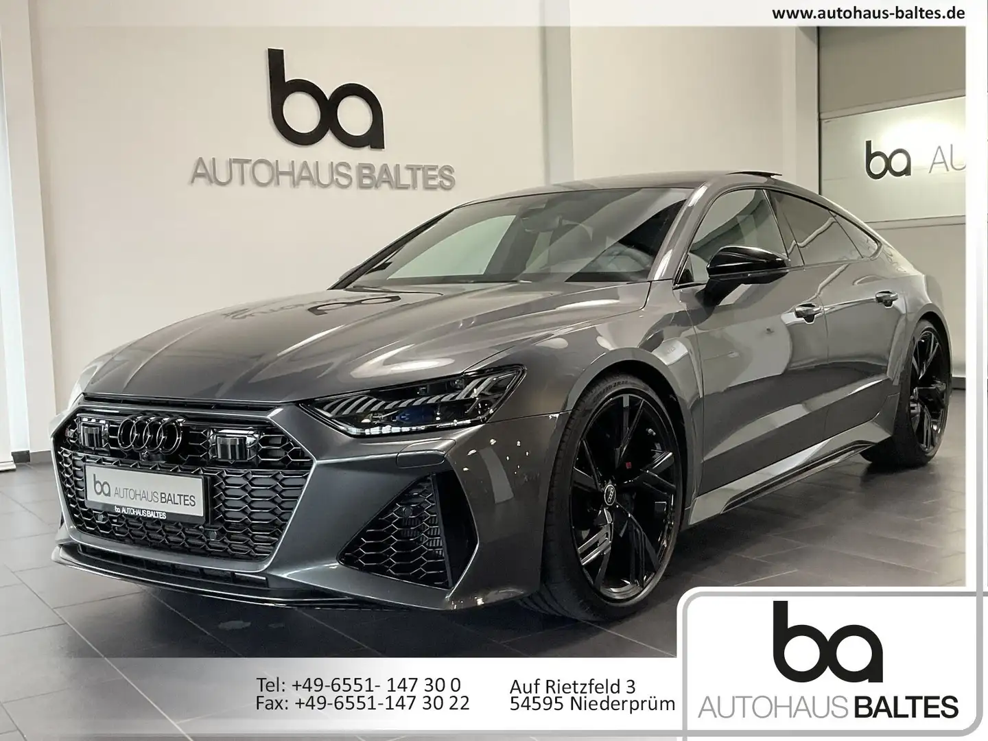 Audi RS7 RS 7 Sportback 22"/Matrix/Pano/280/HuD/Kam/RSAbg Gri - 1