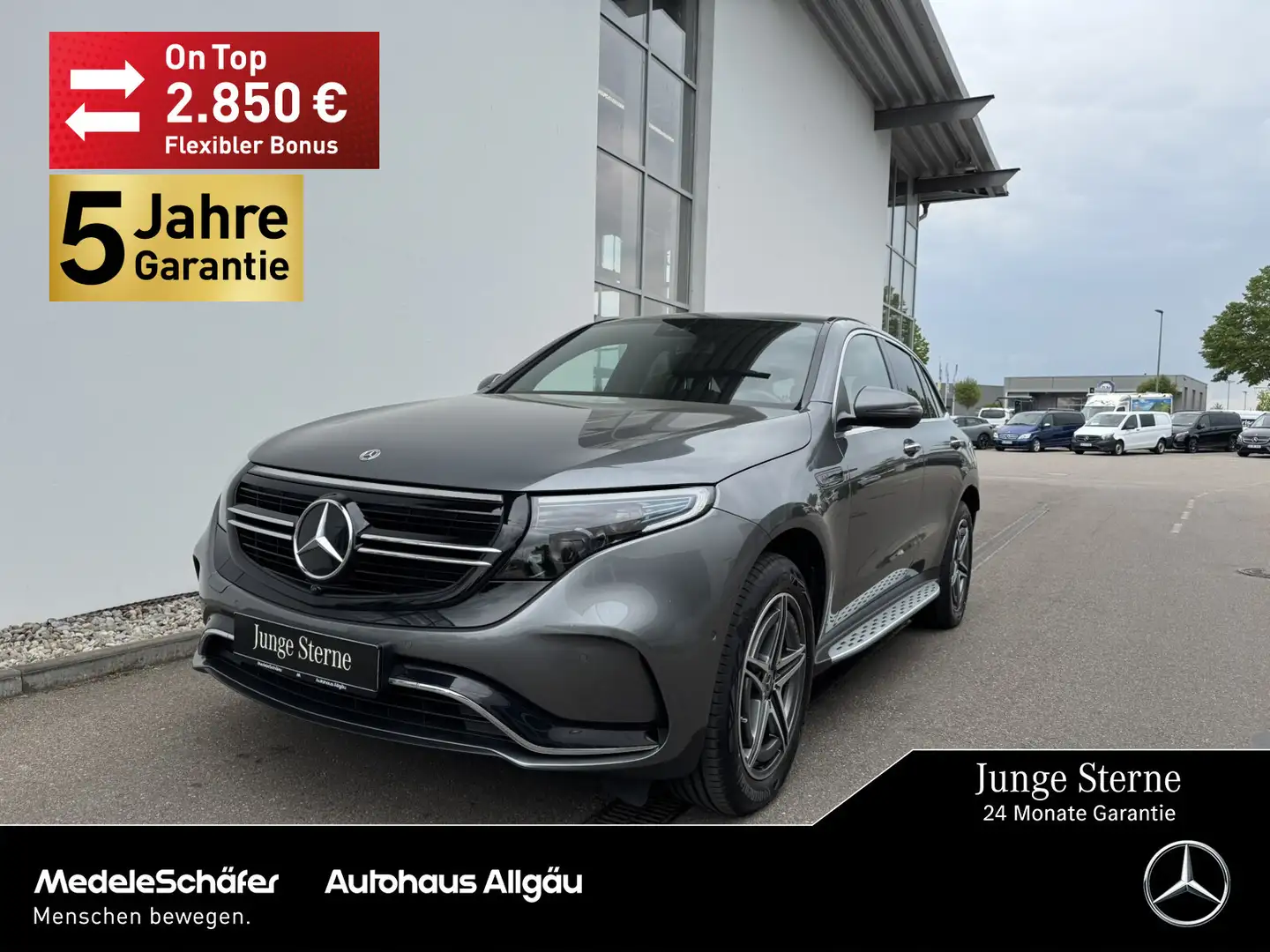 Mercedes-Benz EQC 400 EQC 400 4M AMG MLED Keyless Sound Kam Tritt Ambi Grau - 1