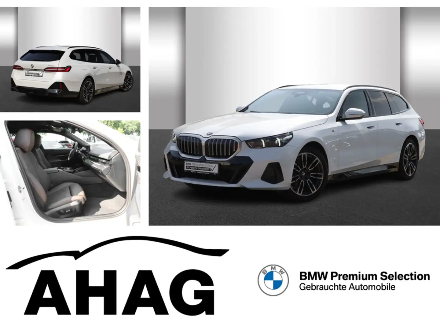 BMW 520 d Touring M Sport Stanhzg. AHK 360Â° H/K ACC Weiß - 1