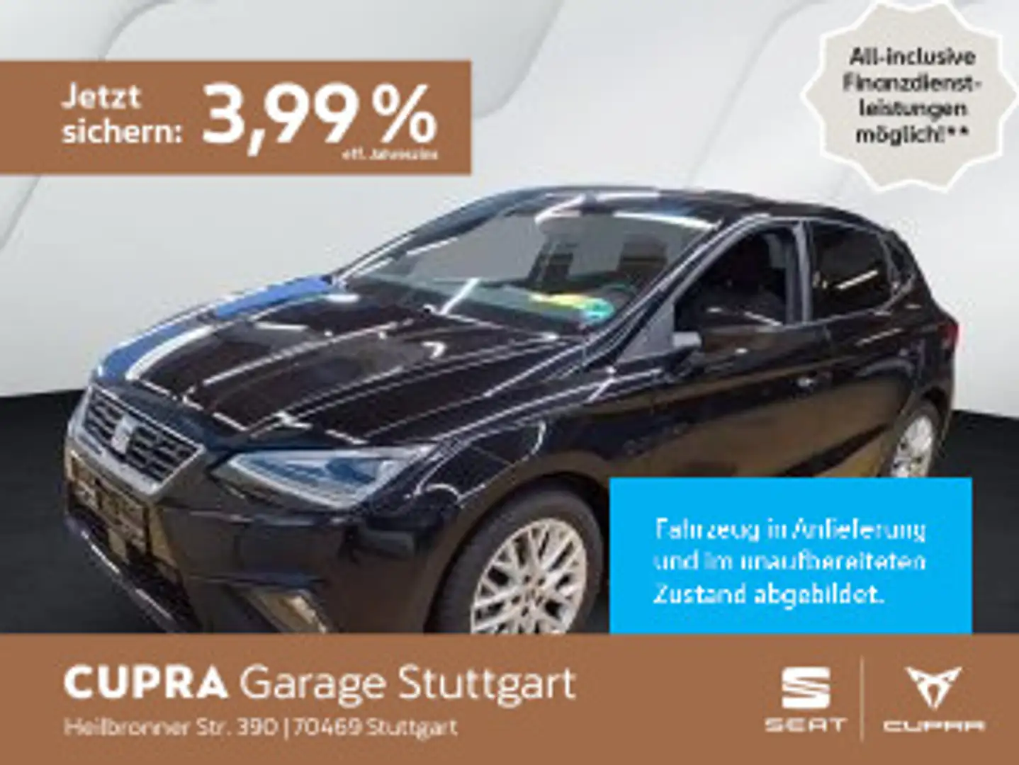 SEAT Ibiza FR-Line 1.0 TSI 85kW Schwarz - 1