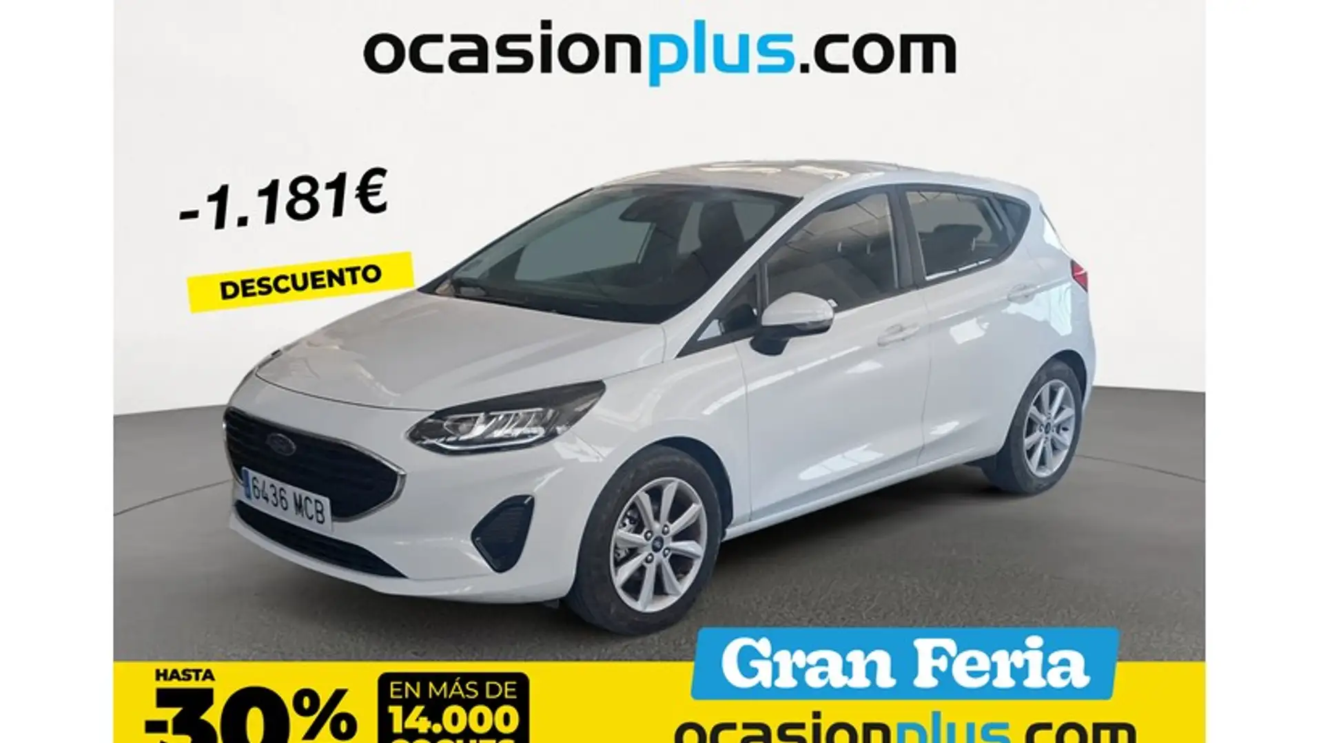 Ford Fiesta 1.0 EcoBoost Trend 100 Blanc - 1