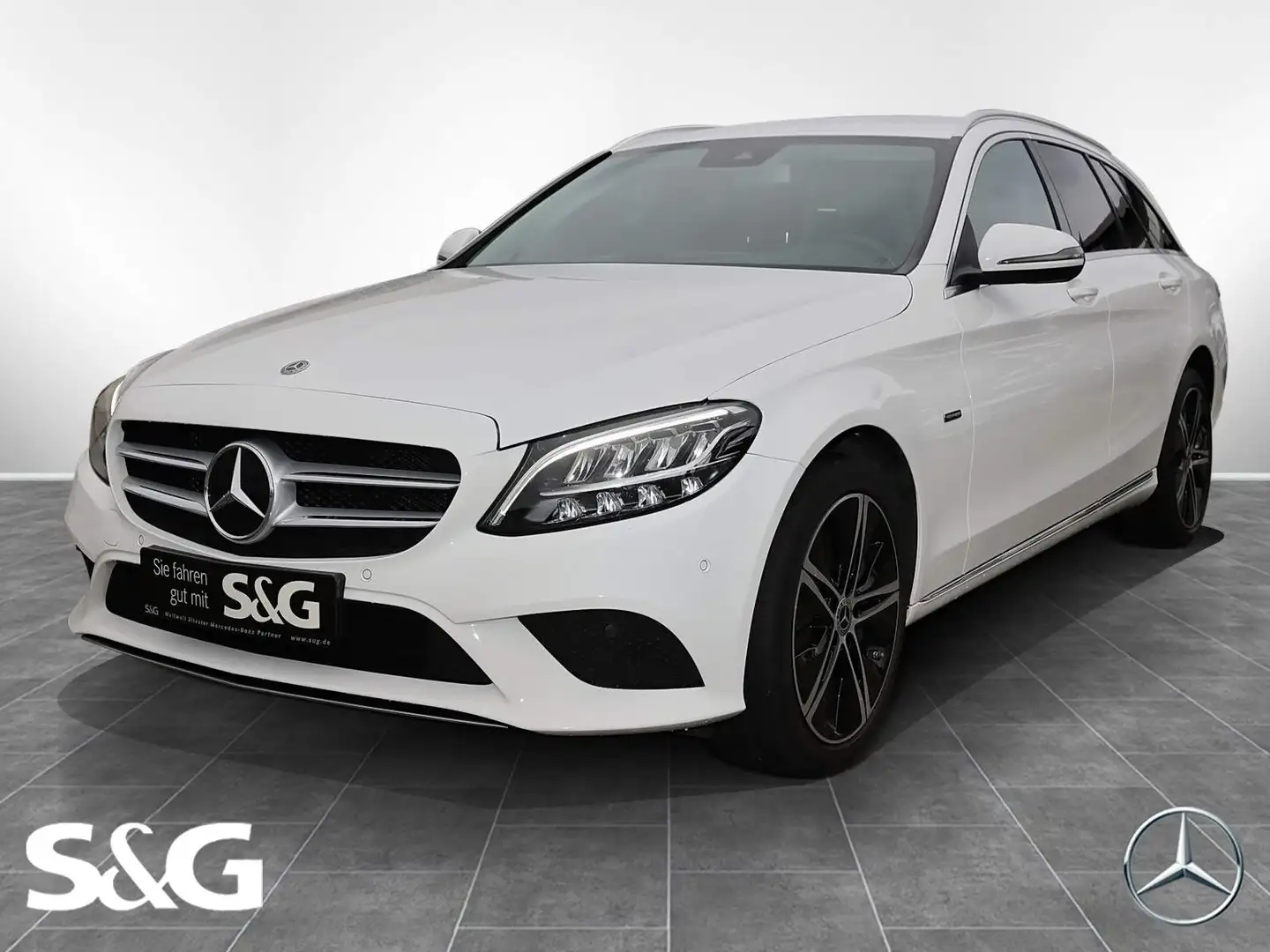 Mercedes-Benz C 300 de T AHK+KAMERA+CARPLAY+MBUX+LED+18 ZOLL Blanc - 1