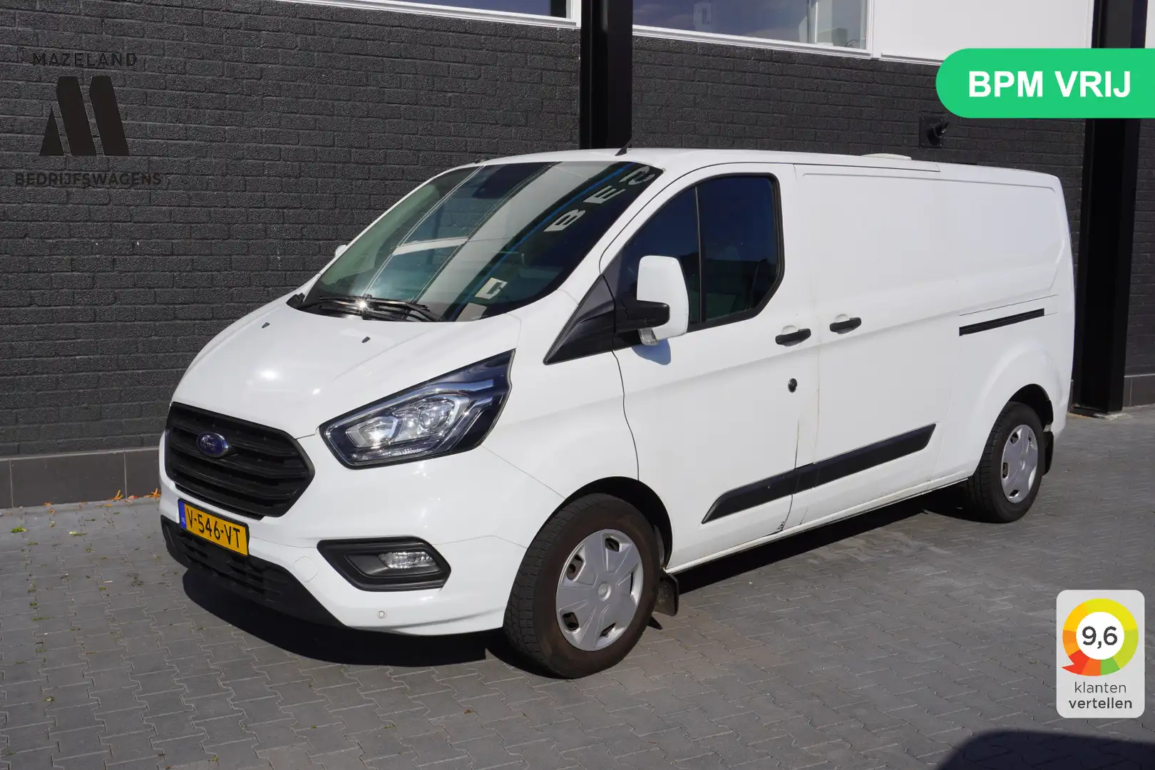 Ford Transit Custom 2.0 TDCI 130PK L2 Automaat 2x Schuifdeur EURO 6 - Wit - 1