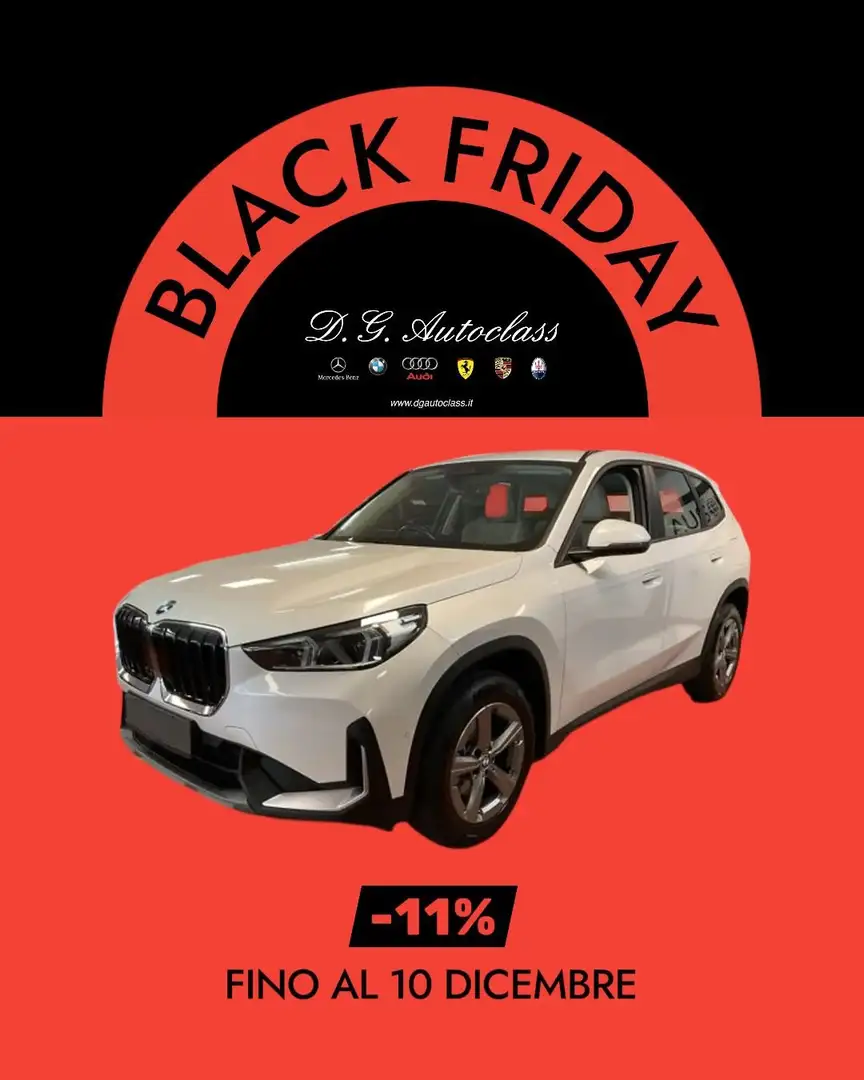 BMW X1 18i SDRIVE ESSENCE LED/NAVI/RCAM/ASSIST/MEDIA Blanc - 1