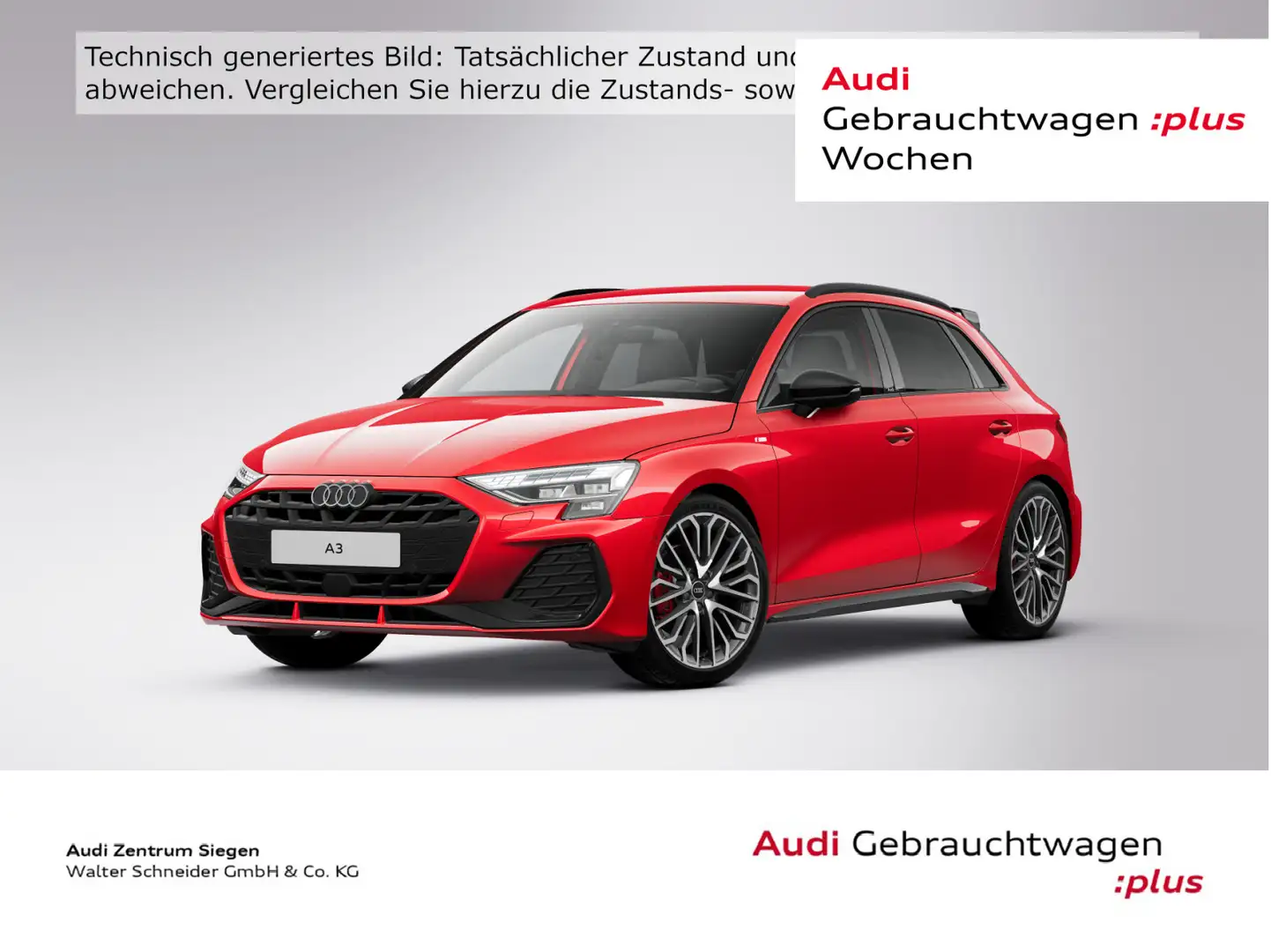 Audi A3 35 TDI 2x S line LED Navi AHK Rot - 1