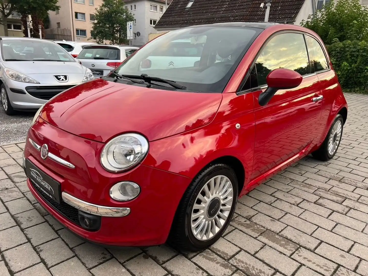 Fiat 500 KLIMA PANO *wenigkilometer*TÜV 1.2027 Rouge - 1