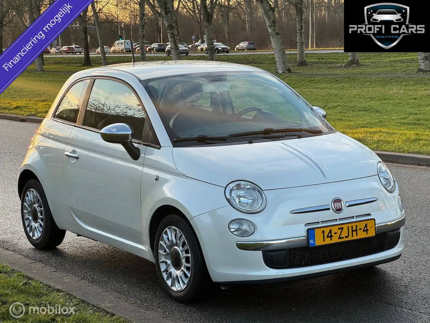 Fiat 500 0.9 TwinAir Lounge Airco Elek.Pakket Weiß - 1