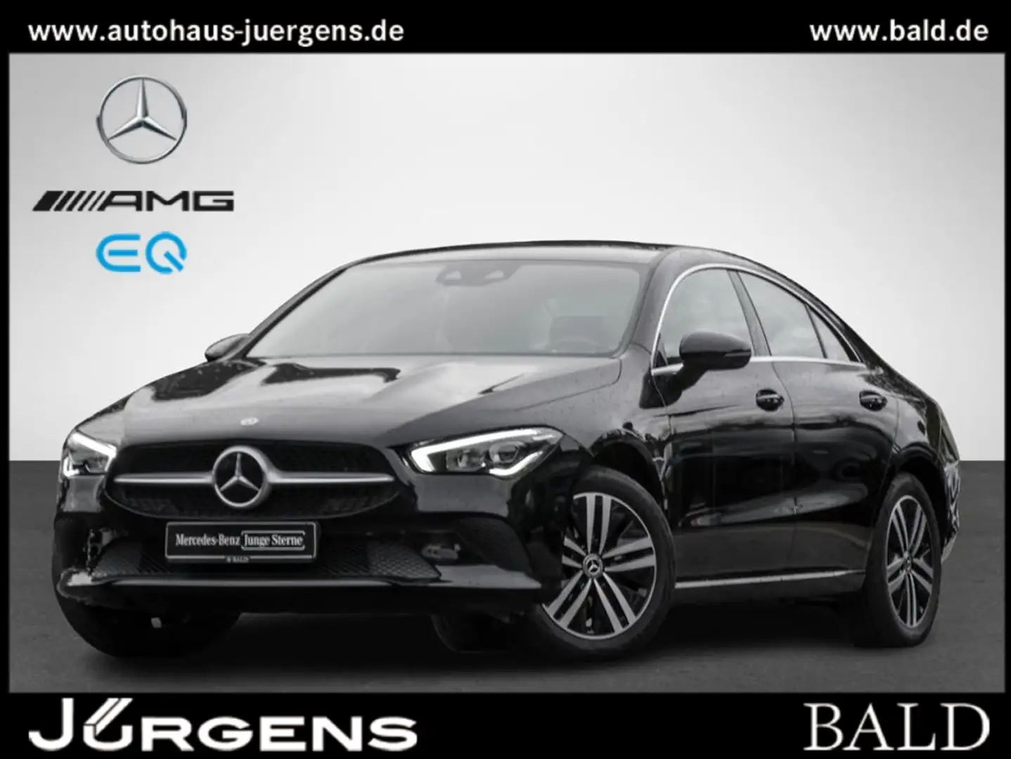 Mercedes-Benz CLA 250 e Coupé Distr+Cam+LED+Navi+Totw+Wide+PTS Schwarz - 1