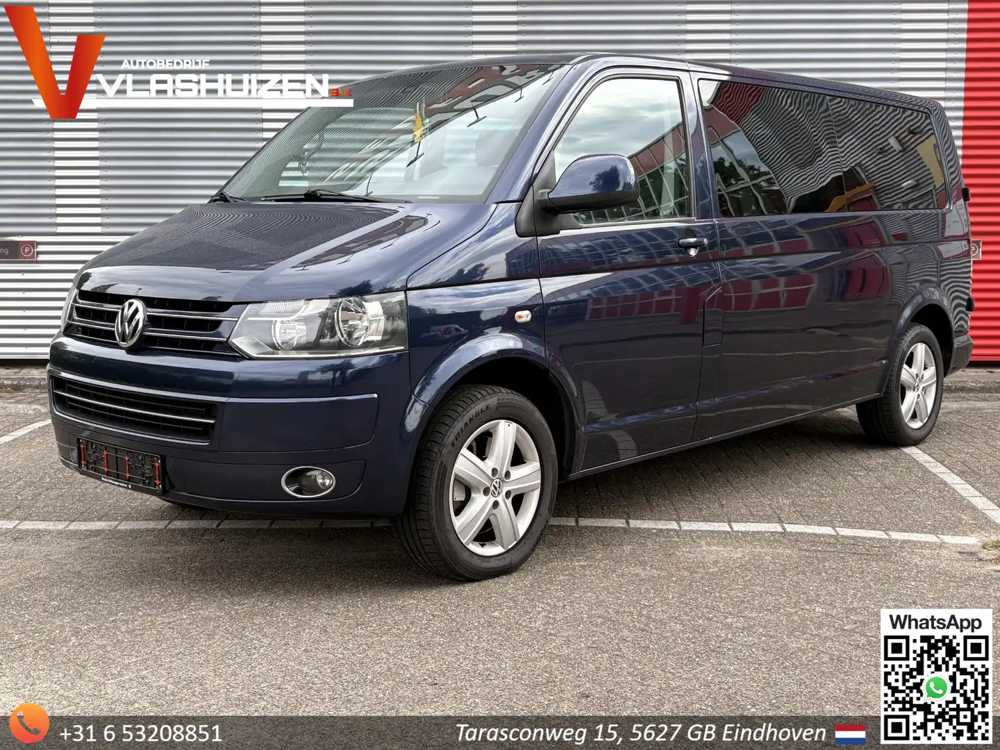 Volkswagen T5 Transporter 2.0 TDI L2H1 Dubbel Cabine | € 8.950,- MARGE! | DS Blue - 1