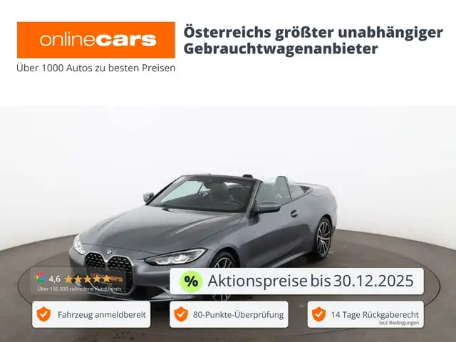 BMW 420 d Cabrio Aut LED AHK NACKENHZG LEDER NAV R-CAM