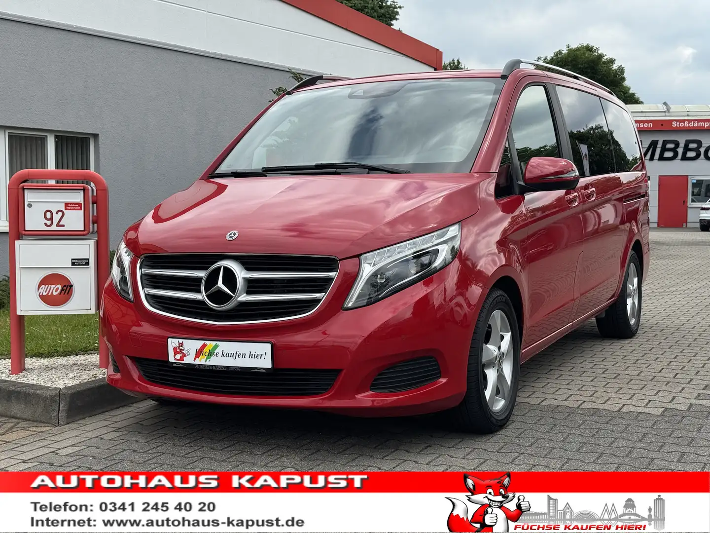 Mercedes-Benz V 250 EDITION lang/Navi/DAB/Spur/StandHz Červená - 1