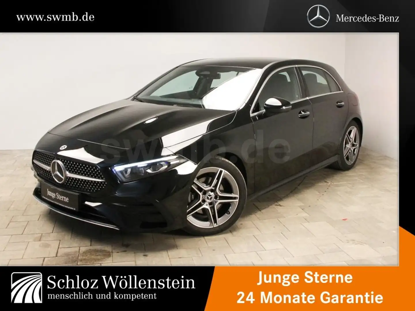 Mercedes-Benz A 200 d AMG/MULTIBEAM/AHK/DISTRONIC/KeylessGO/EDW Zwart - 1