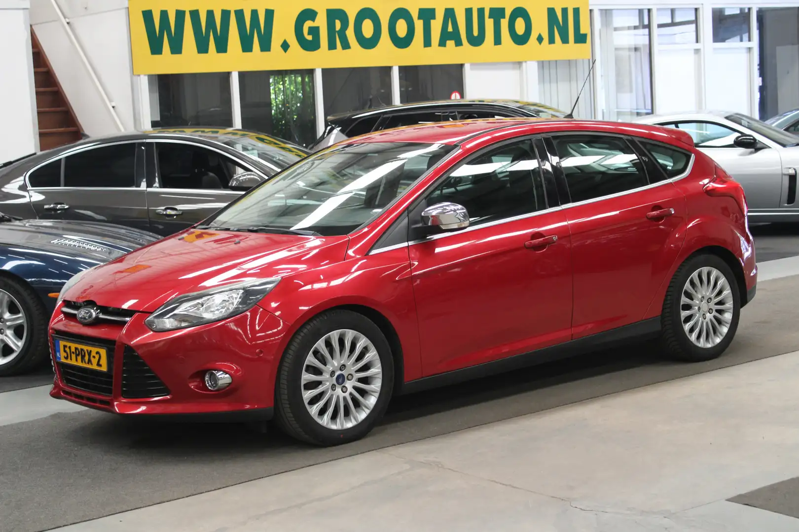 Ford Focus 1.6 EcoBoost First Edition Dealer onderhouden, Air Rood - 1