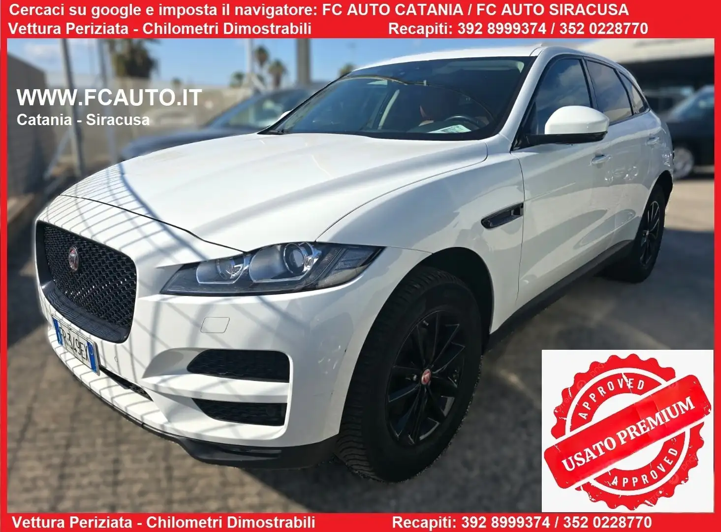 Jaguar F-Pace F-Pace 2.0 D 180 CV AWD aut. Portfolio Blanc - 1