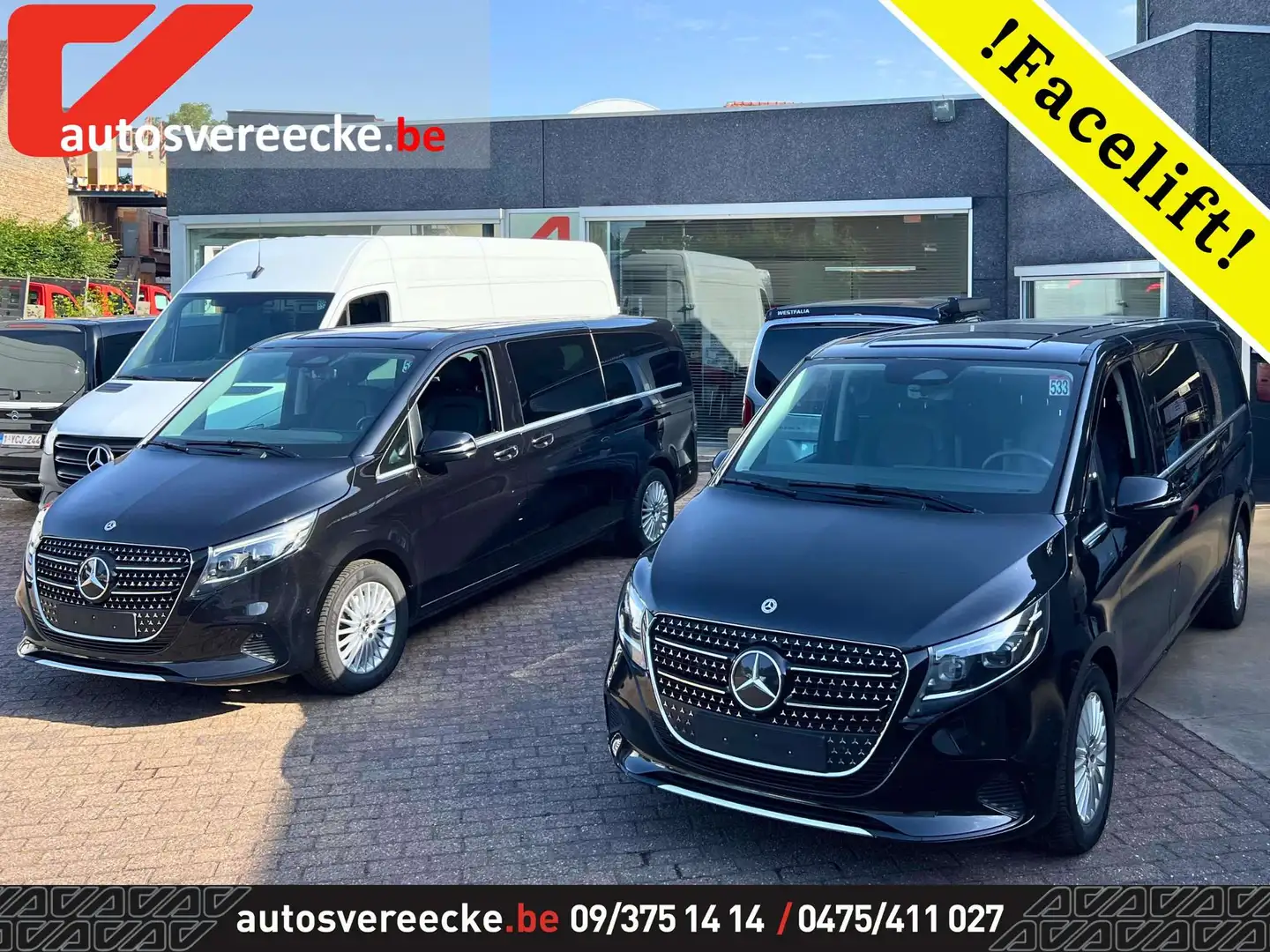 Mercedes-Benz V 300 A3 (61.750€ex) AVANTGARDE  4 MATIC  360camera Noir - 1