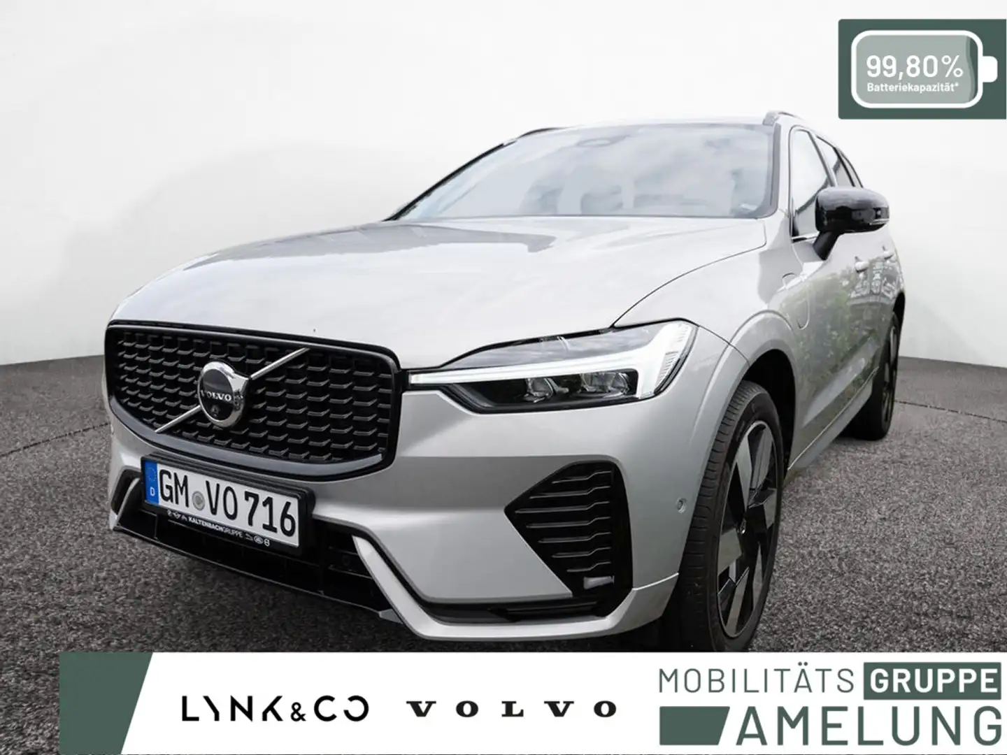 Volvo XC60 T8 Recharge Plus Dark AWD 360° AHK PANO Silber - 1