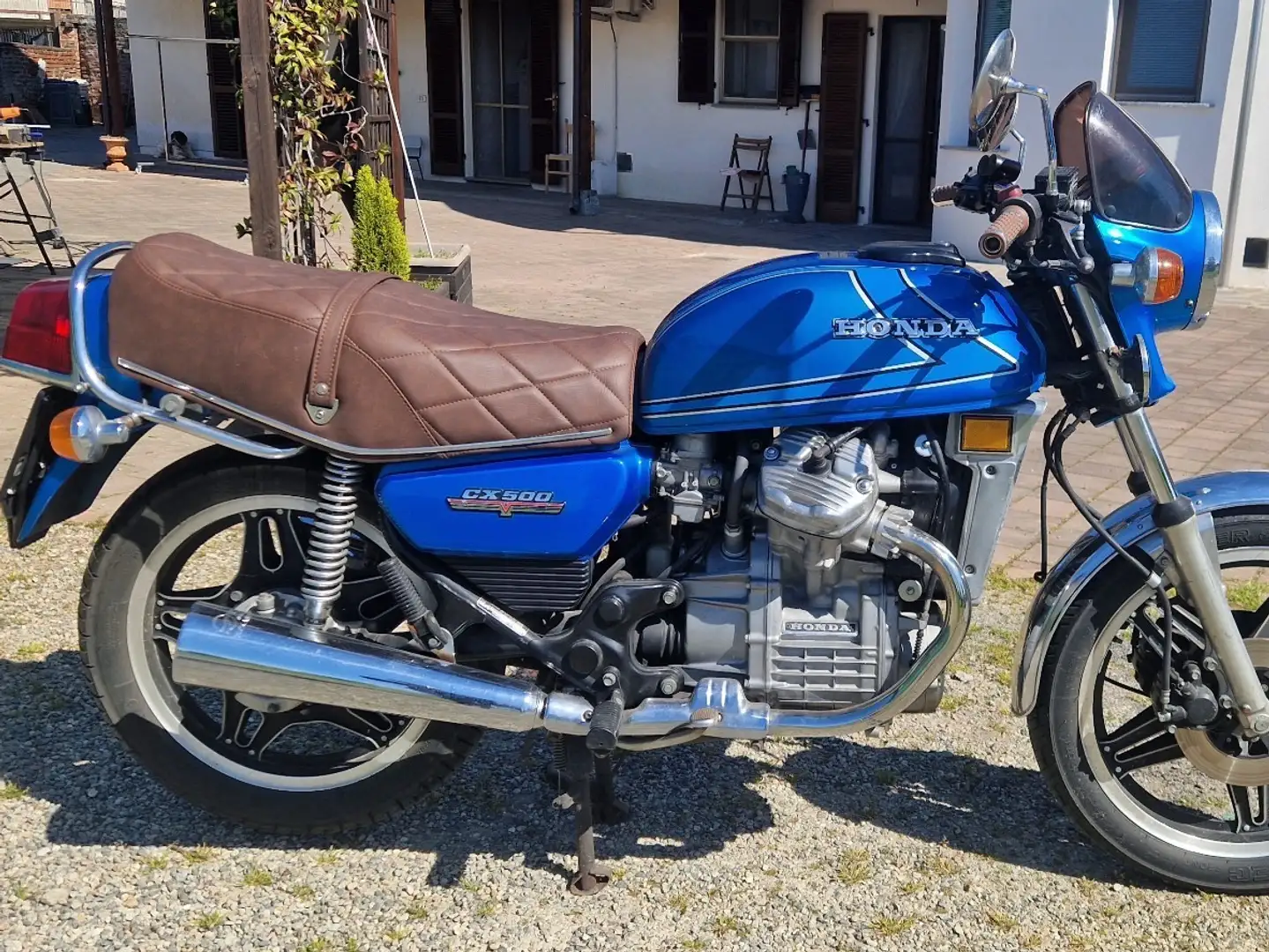 Honda CX 500 Modrá - 2