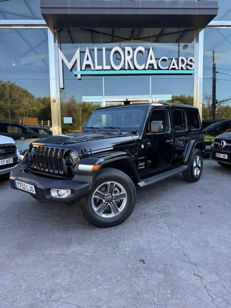 Jeep Wrangler 4p 2.2 CRD Sahara 8ATX E6D Negro - 1