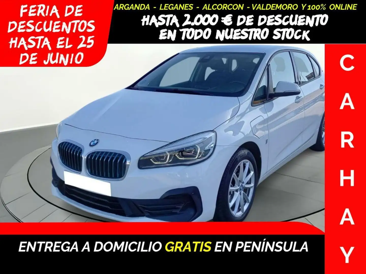 BMW 225 Active Tourer 1.5 225XE IPERFORMANCE A Blanc - 1