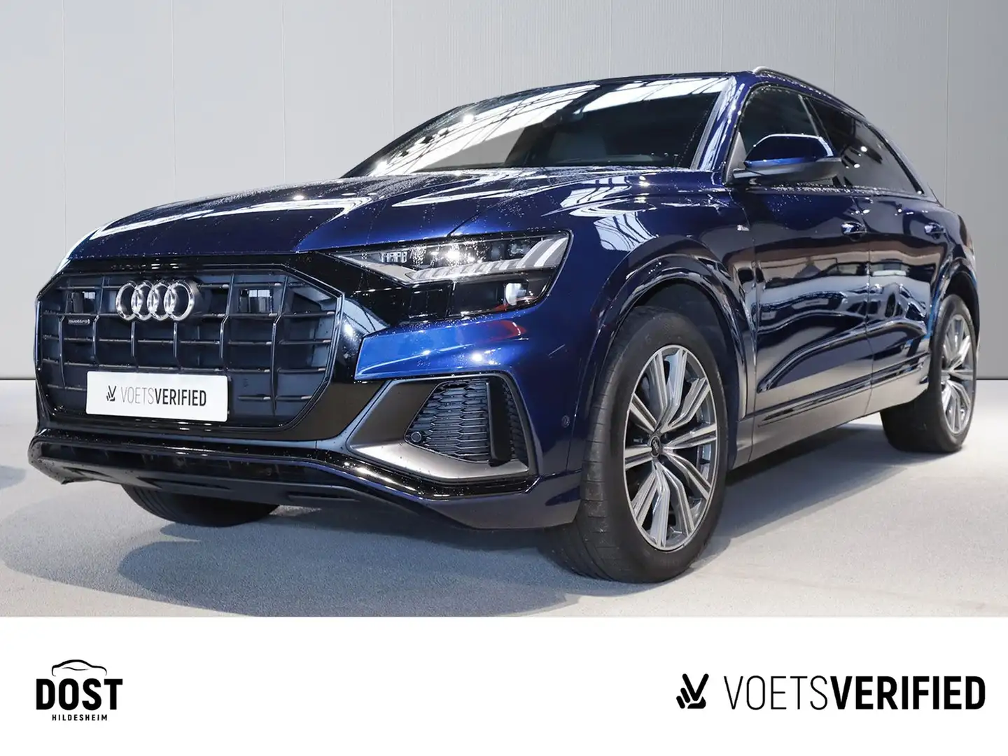 Audi Q8 50 TDI quattro S-LINE+ACC+HuD+MATRIX+PANO Blau - 1