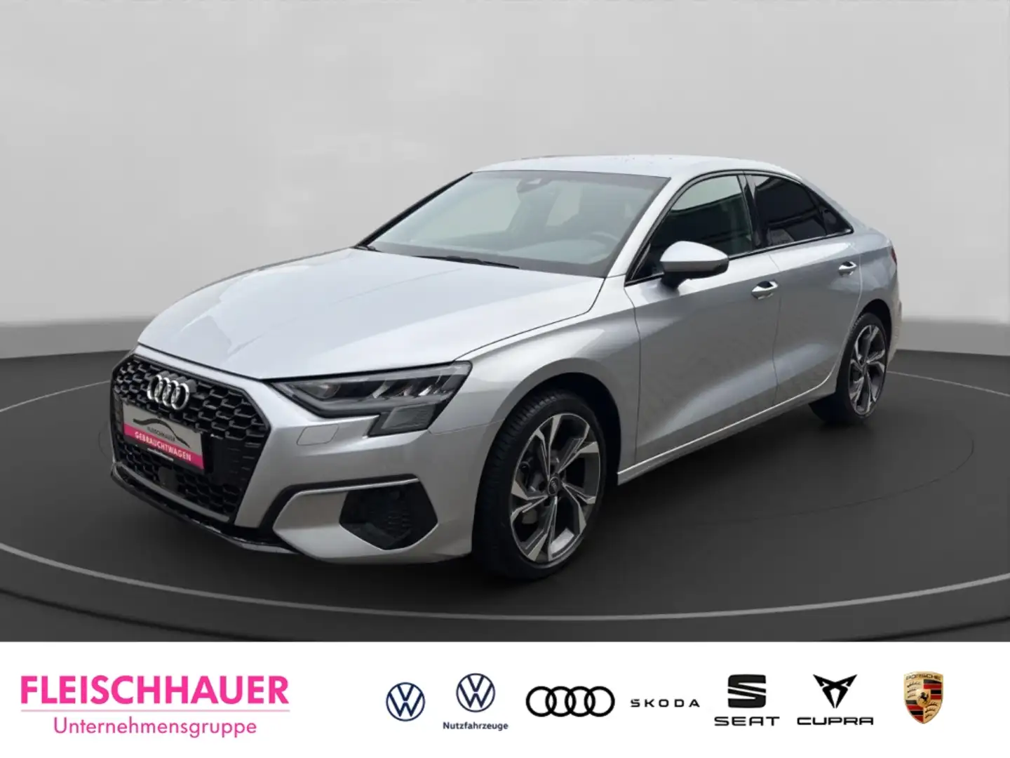 Audi A3 30 TDI advanced AHK LED Sitzhz Einparkhilfe Silber - 1
