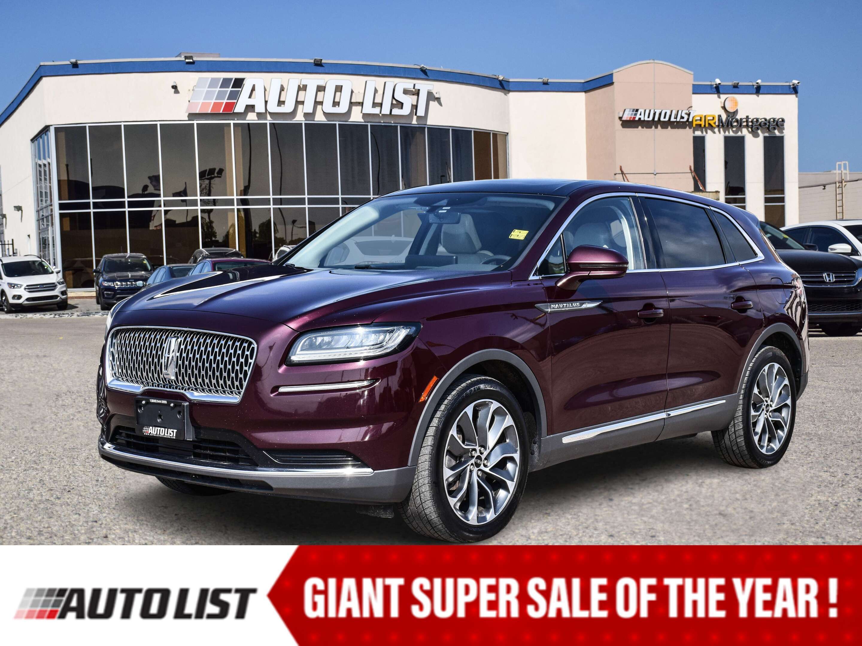 2022 Lincoln Nautilus RESERVE*AWD*LEATHER*PANOROOF*HTD/COOLED SEATS*