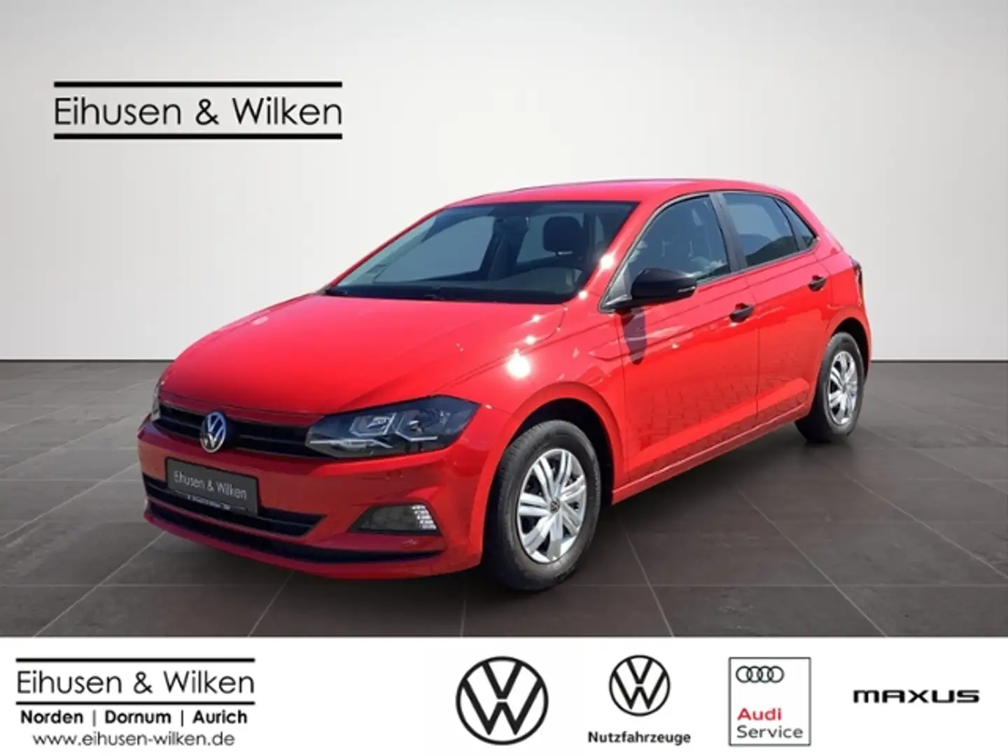 Volkswagen Polo 1.0+TRENDLINE+KLIMA+NAVI+DAB+GRA+ Rot - 1