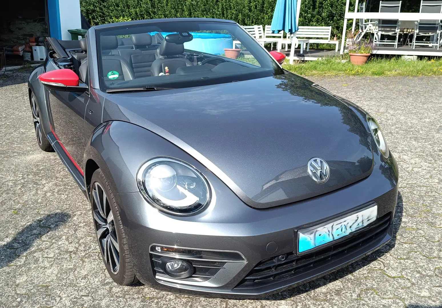 Volkswagen Beetle Beetle Cabriolet 1.4 TSI CLUB R-Line Prins Leder Grau - 1