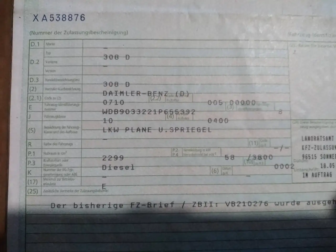 Mercedes-Benz 308 D, foto 3
